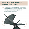 Carrito Trio Bellagio con capazo Flexi y First-Seat Recline Lunar Rock