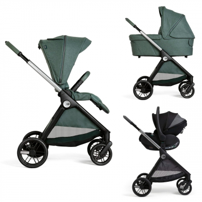 Carrito Trio Bellagio con capazo Flexi y First-Seat Recline Fir Tree