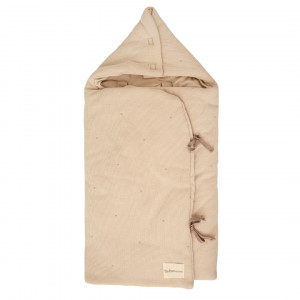 Saco Arrullo con Capucha Bimbidreams Waffle Waf Lino