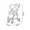 SILLA DE PASEO ASALVO PARIS GRIS