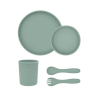 Vajilla 5 Piezas Kikka Boo Platinium Silicona Menta