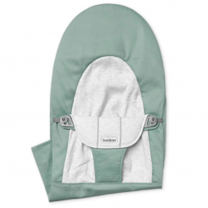Asiento de Tela para Hamaca Balance Soft BabyBjörn Material: Tejido Woven / Jersey, Color: Verde/Gris, Gama: Balance