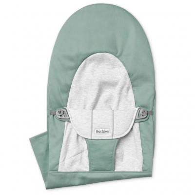 Asiento de Tela para Hamaca Balance Soft BabyBjörn Material: Tejido Woven / Jersey, Color: Verde/Gris, Gama: Balance
