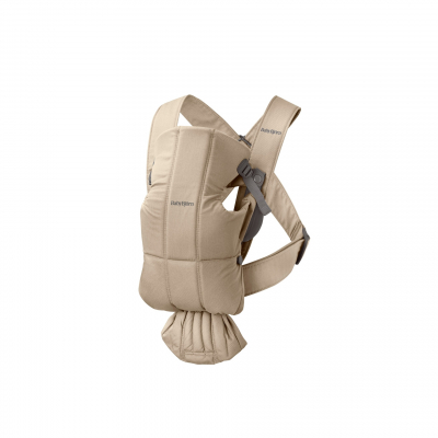 Mochila Porta Bebé Mini BabyBjörn Material: Tejido Woven, Color: Beige