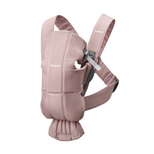 Mochila Porta Bebé Mini BabyBjörn Material: Tejido Woven, Color: Rosa Palo