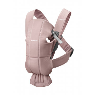Mochila Porta Bebé Mini BabyBjörn Material: Tejido Woven, Color: Rosa Palo