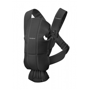 Mochila Porta Bebé Mini BabyBjörn Material: Tejido Woven, Color: Negro