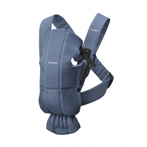 Mochila Porta Bebé Mini BabyBjörn Material: Tejido Woven, Color: Indigo Vintage