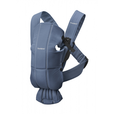 Mochila Porta Bebé Mini BabyBjörn Material: Tejido Woven, Color: Indigo Vintage