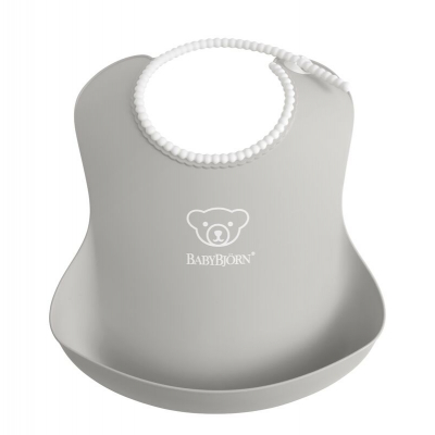 Babero BabyBjörn Color: Gris, Tamaño: Babero Individual