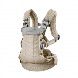 Mochila Porta Bebé Harmony BabyBjörn Material: Tejido Mesh, Color: Gris Beige