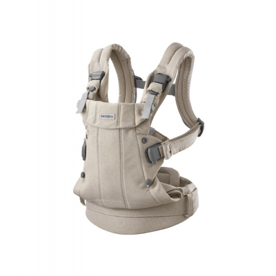 Mochila Porta Bebé Harmony BabyBjörn Material: Woven / Melange, Color: Beige Claro