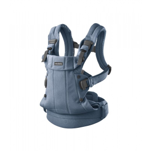 Mochila Porta Bebé Harmony BabyBjörn Material: Woven / Melange, Color: Azul