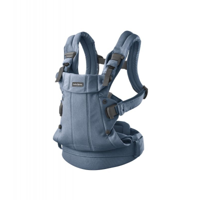Mochila Porta Bebé Harmony BabyBjörn Material: Woven / Melange, Color: Azul