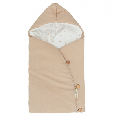 Saco Arrullo con Capucha Bimbidreams Ciel Beige