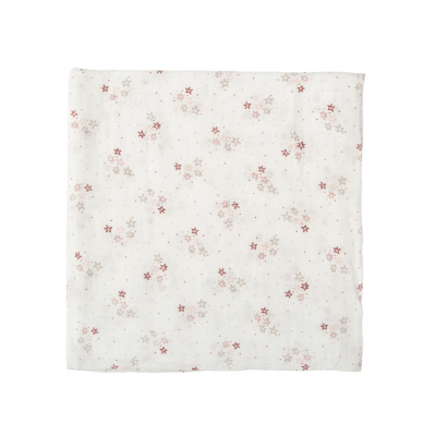Muselina Bambu 120 x 120 Bimbidreams Stars Rosa