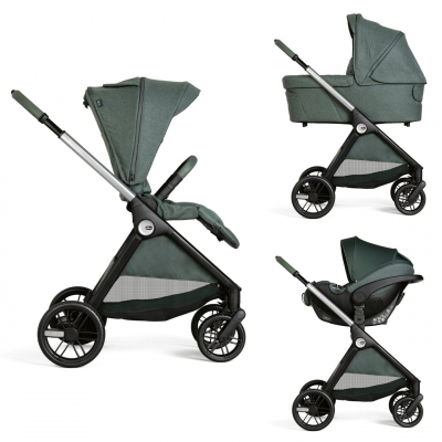Carrito Trio Bellagio con capazo Flexi y Kory Plus Fir Tree