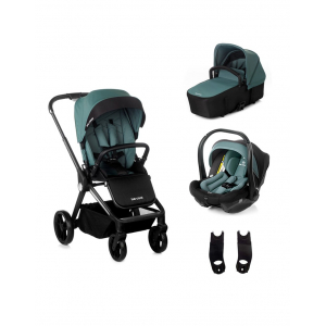 Carrito Stratos Be Cool Trío Capazo + Travel Carrier BeTeal