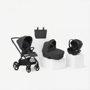 Carrito Trio Muum + Capazo Sleep + Portabebé Kombibaby Coud