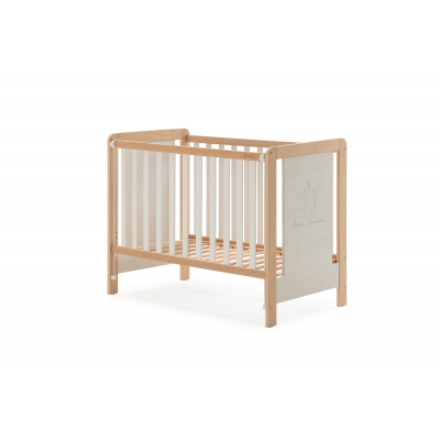 CUNA DE 120 X 60 MICUNA LUCIANA BLANCO/MADERA CON GRABADO