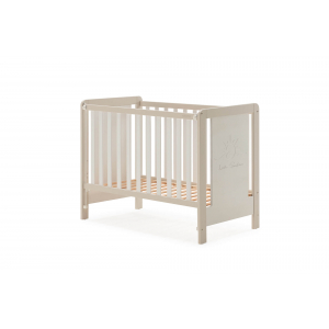 CUNA DE 120 X 60 MICUNA LUCIANA BLANCO/TOPO CON GRABADO