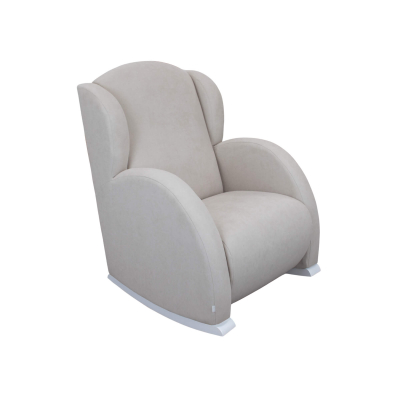 MECEDORA LACTANCIA FLOR BLANCO GRIS CLARO MICUNA