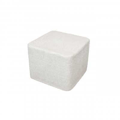 PUFF CUADRADO MICUNA BORREGUITO BLANCO