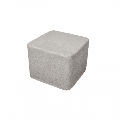 PUFF CUADRADO MICUNA BORREGUITO GRIS