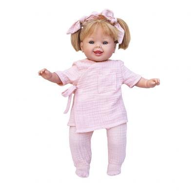 Muñeca coletas Emma 42cm BOBBLE rosa