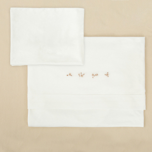 Sábana de Minicuna de Punto Algodón 50 x 80 Bimbidreams Anais Blanco Lino