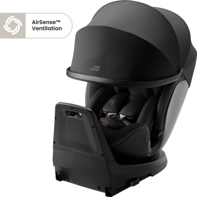 SILLA DE COCHE BRITAX RÖMER SWIVEL GROW MAX AIR ONYX BLACK