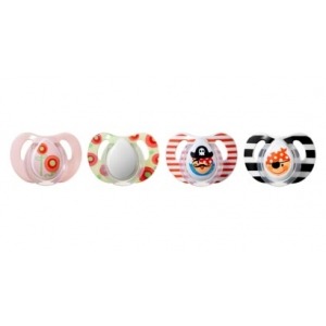 2 Chupetes Tommee Tippee Piratas y Flor Anatomico 6-18m