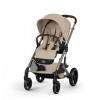 Cochecito Duo Balios S LUX BLK con Capazo Plegable Cybex Almond Beige