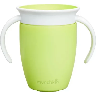Taza Antigoteo con Asas Miracle 360º Verde 200ml