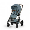 Cochecito Duo Balios S LUX BLK con Capazo Plegable Cybex Stormy Blue