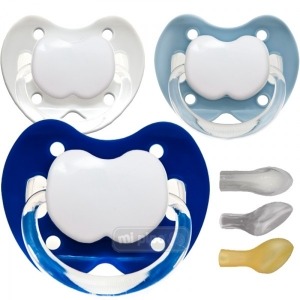 Pack 3 Chupetes Personalizados Trendy Hiper Blue +6 Meses