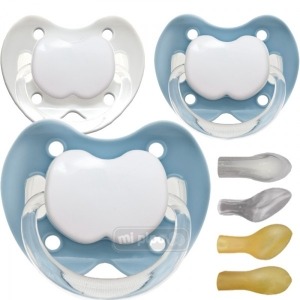 Pack 3 Chupetes Personalizados Trendy Blue +6 Meses