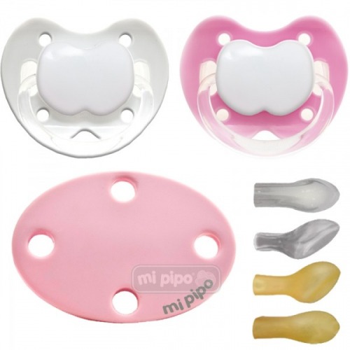 Pack 3 Chupetes Personalizados Trendy Pink 0-6 Meses - Disbaby - Tienda…