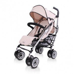 Silla de Paseo Baby Luxe Chasis Plata y Base Marfil