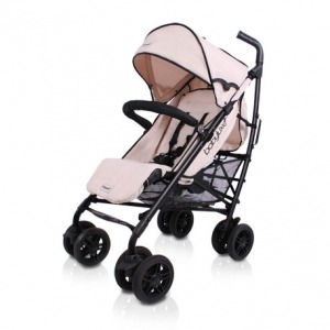 Silla de Paseo Baby Luxe Chasis Negro y Base Marfil