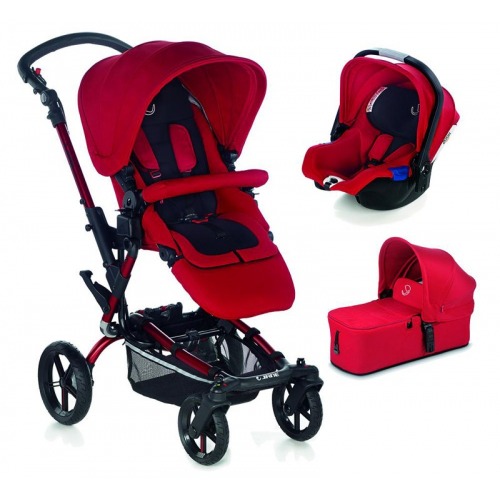 Carrito Trio Jane Muum + Micro + Koos Isize 2018 S53 Red - DISBABY