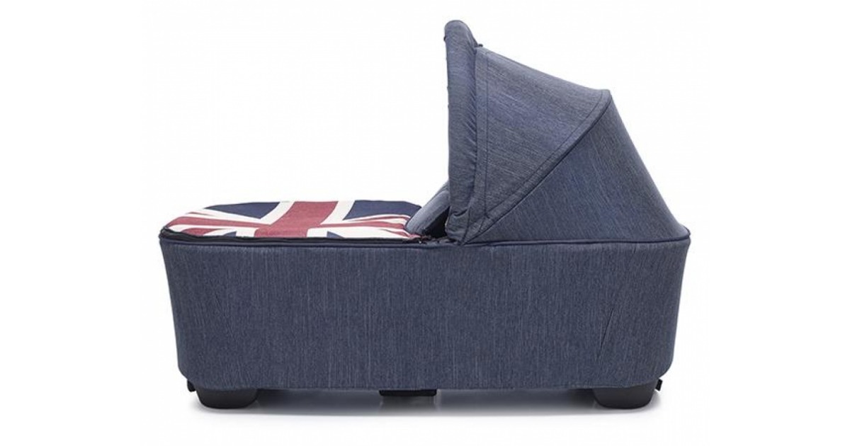 Capazo Easywalker Carrycot para Mini Stroller Union Jack Denim DISBABY