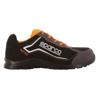 Zapato seguridad s3-src deportiva impermeable t42 tejido tecnico negro/naranja