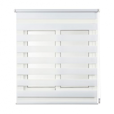 Estor Enrollable Clip&fix Noche&dia Blanco 150x180cm