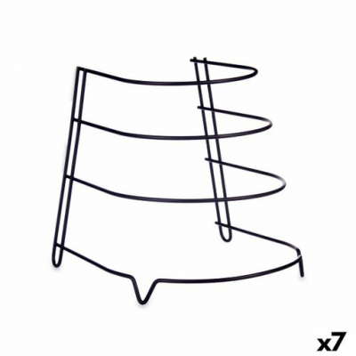 Organizador De Sartenes Negro Hierro 24 X 26,5 X 24 Cm (7 Unidades)