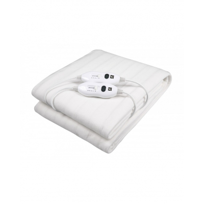 Calientacamas eléctrico 160*140 cm, lavable, 2 temperaturas, 2 controles regulables, 2*60W. THULOS TH-EB400