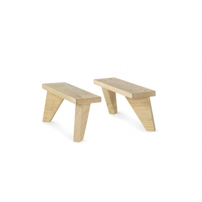 Juego de 2 patas dinamic de pino macizo