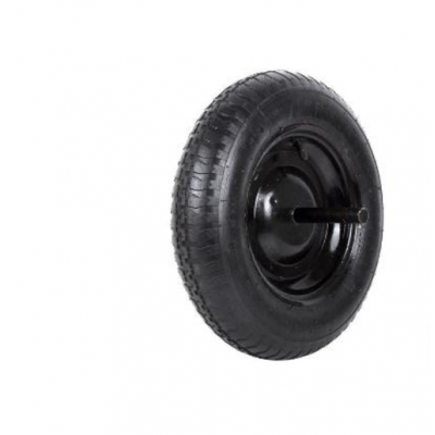 Rueda carretilla obra neumatica c/varillas