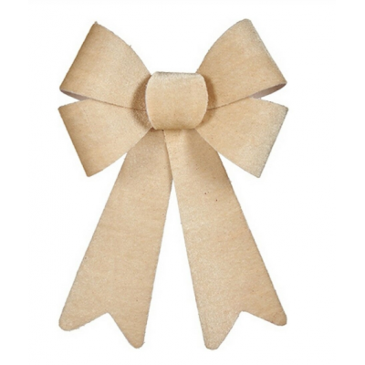 Adorno navideño Lazo 15 x 25 cm PVC Beige