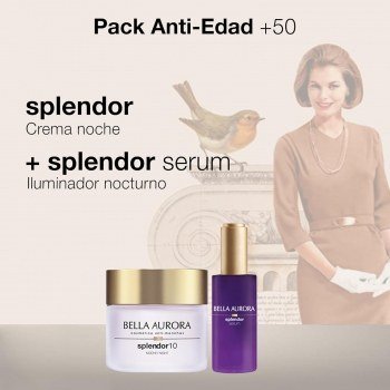 Bella Aurora Estuche Antiedad Splendor 10 Crema Noche 50ML + Serum Iluminador Noche 30ML